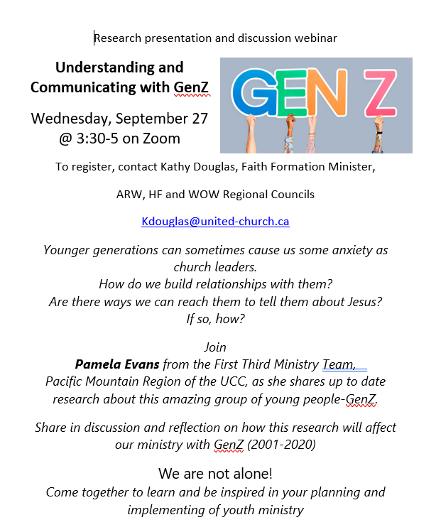 understanding and connecting with GenZ poster