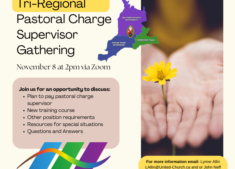 Tri-Regional Pastoral Charge Supervisor Gathering