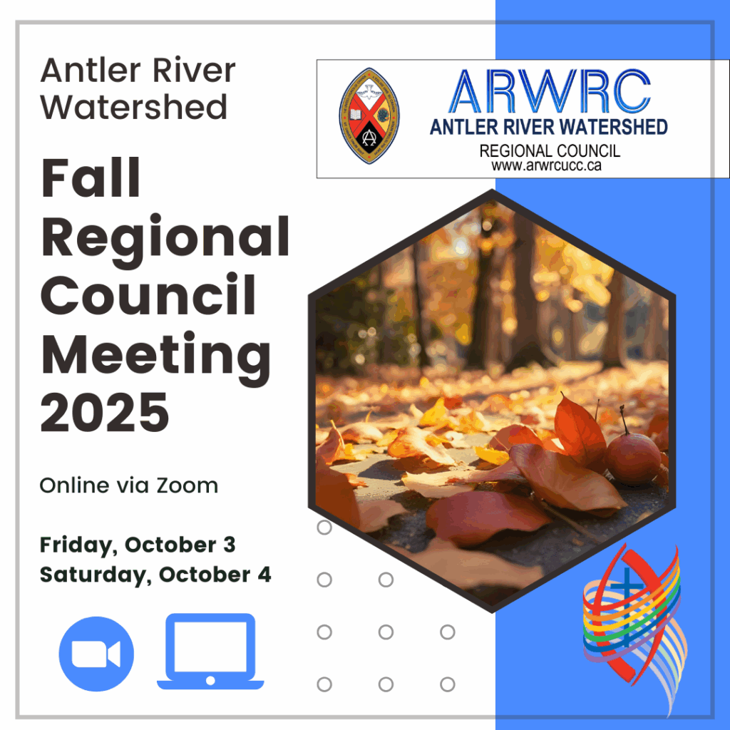 orange and gold fall leaves with trees in autumn on a blue background and black text